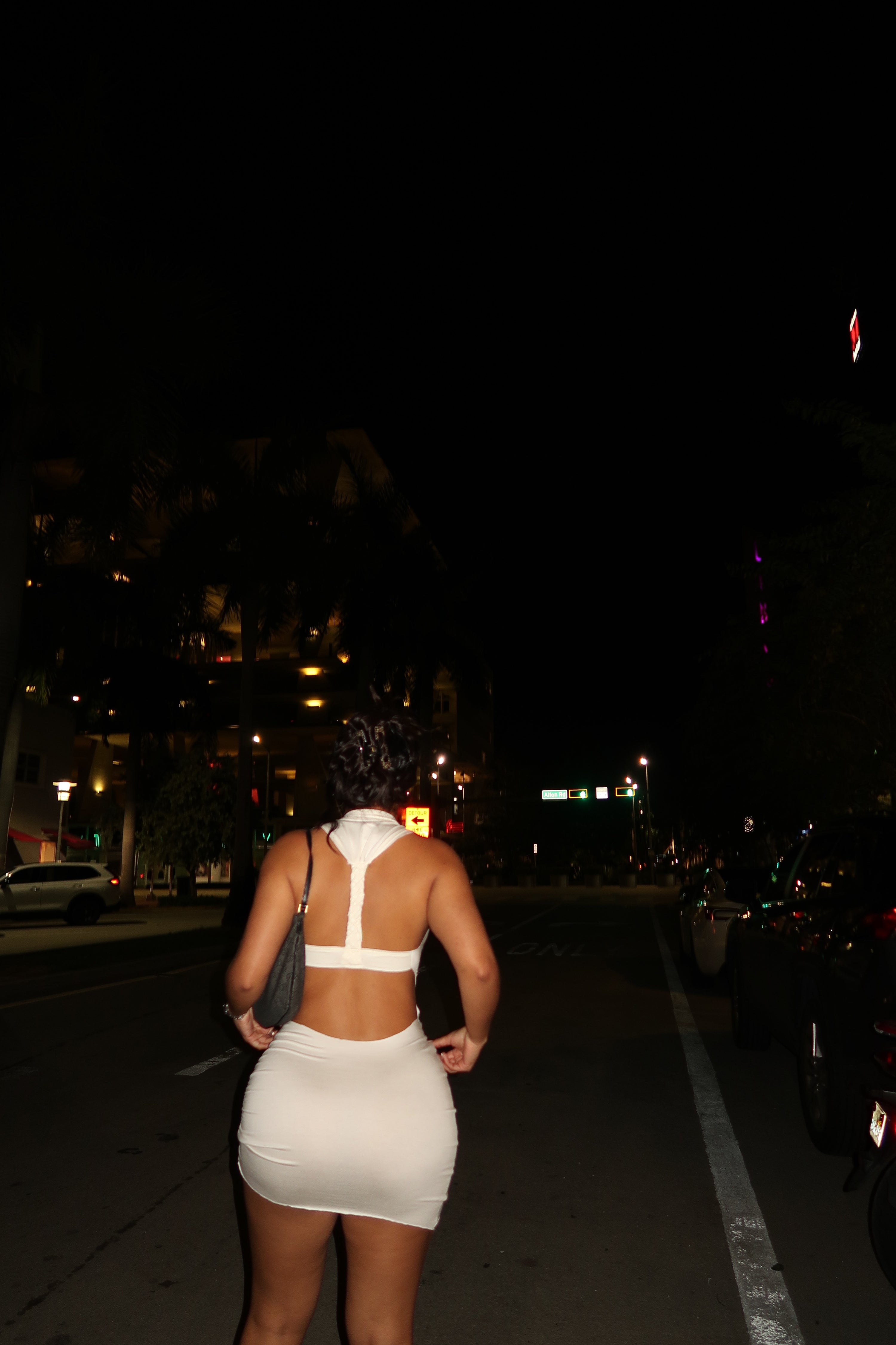 PRISCILLA BACKLESS MINI DRESS