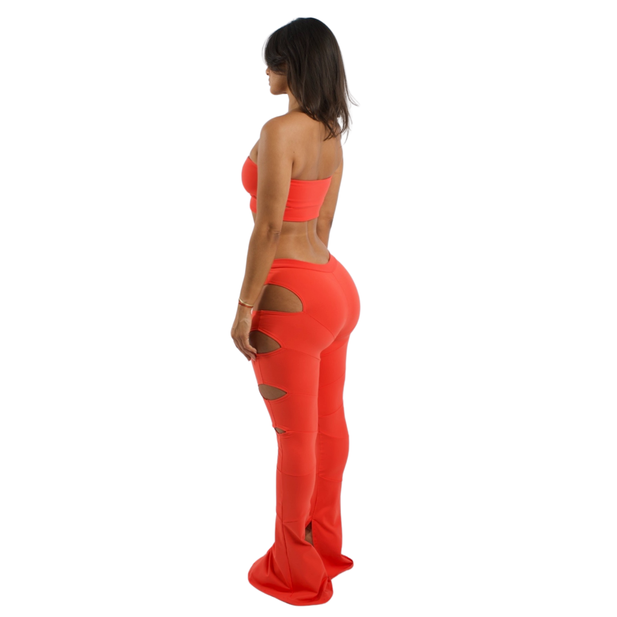 DIVINA CUT - OUT PANTS ORANGE